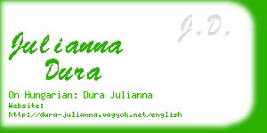 julianna dura business card
